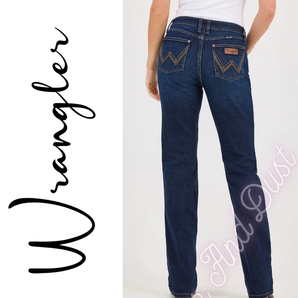 Wrangler Retro Mae Dark Wash Stitch